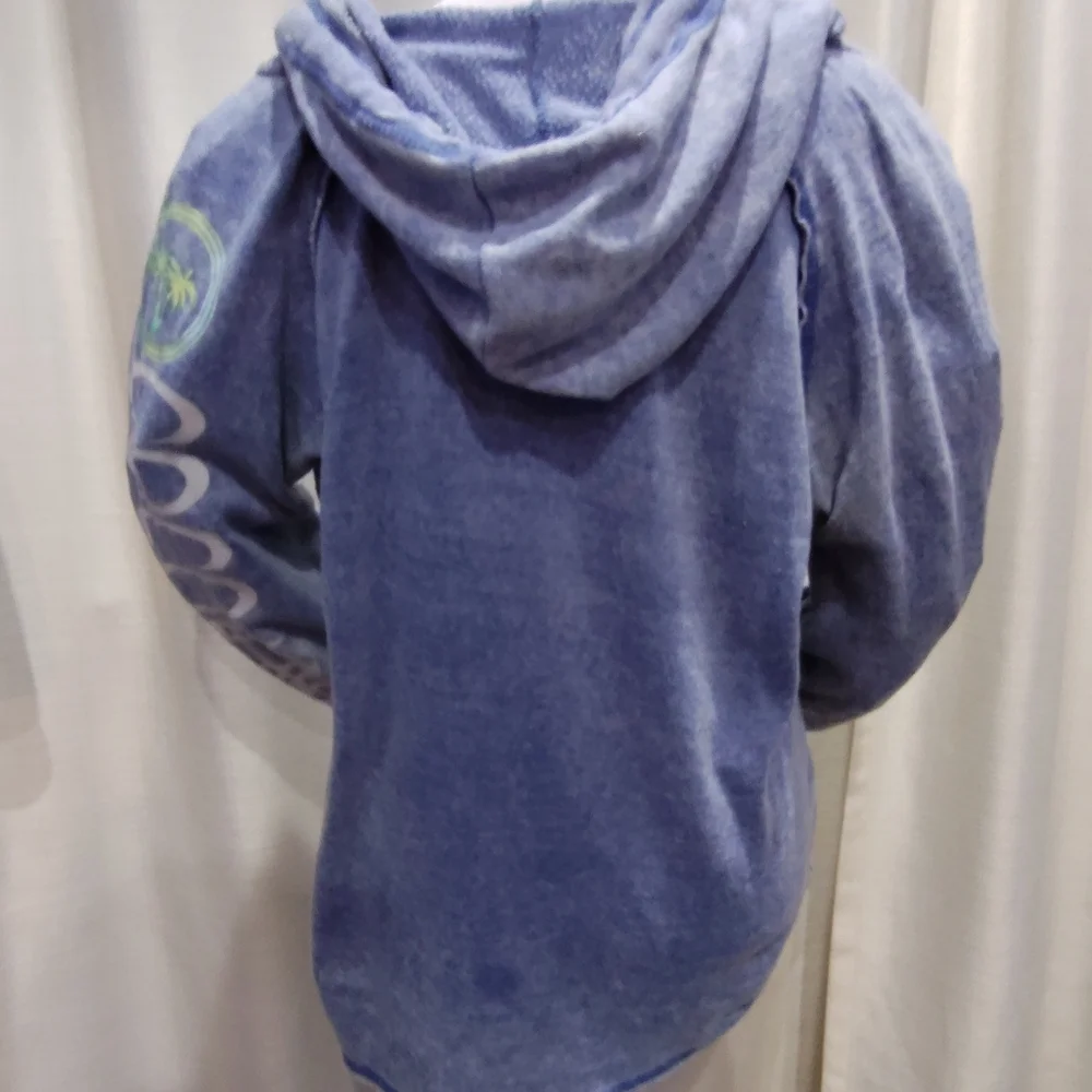 Ron Jon Blue Hooded Sweatshirt - Picture 3 of 11